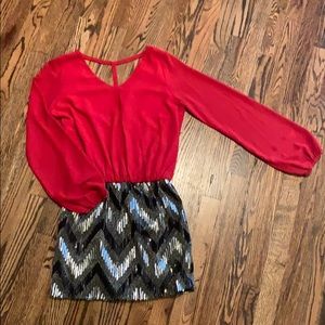 Long sleeve formal dress